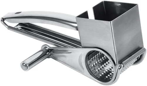 Miniatura 6 de Rallador de queso de acero inoxidable, manivela de mano, cortador de cocina multifuncional y herramienta de trituración, tambores ralladores