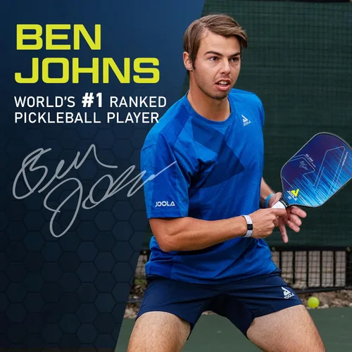 Miniatura 6 de JOOLA Ben Johns Hyperion Pickleball Paddle - Select Raw Carbon Surface or Carbon Abrasion Surface for Increased Power and Spin - Elongated Grip
