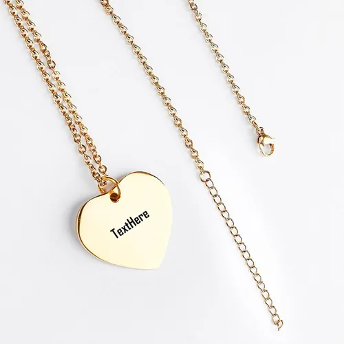 Miniatura 3 de VAPK Collar personalizado con nombre de corazón Collares personalizables para mujer, joyería moderna y delicada que no se deslustra
