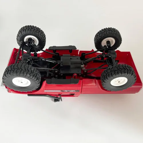Miniatura 6 de Camión RC WPL C24 RC Crawler escala 1/16 4x4 RC Rock Crawler todo terreno todoterreno Pickup Truck RTR Control remoto LED proporcional acelerador
