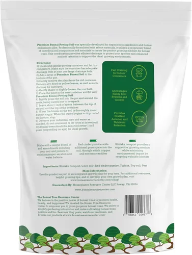 Miniatura 8 de Suelo de bonsái 100% orgánico – Mezcla para macetas totalmente natural y bien drenante para bonsáis saludables, suculentas, cactus y kokedama
