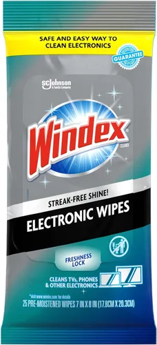 Toallitas de limpieza electrónica Windex, toallitas para pantallas prehumedecidas para televisores, teléfonos y otros dispositivos electrónicos,