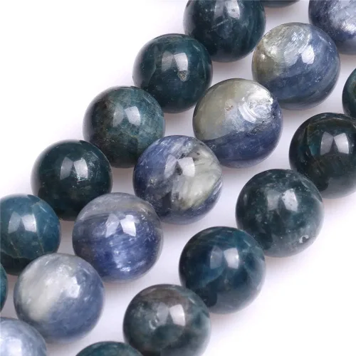 Miniatura 134 de GEM-Inside Cuentas sueltas de amatista natural de 14 mm, gemas de cristal redondo, piedra de energía para hacer joyas, 15 pulgadas Amatista oscura