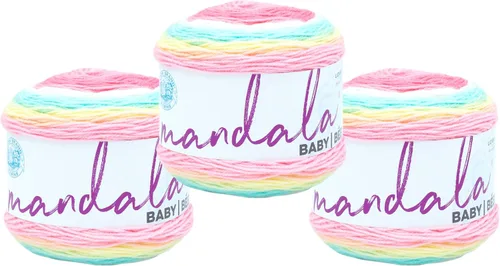 Miniatura 16 de Lion Brand Yarn (1 madeja) Mandala Baby Yarn, Wishing Well, 1770 pies (paquete de 1)