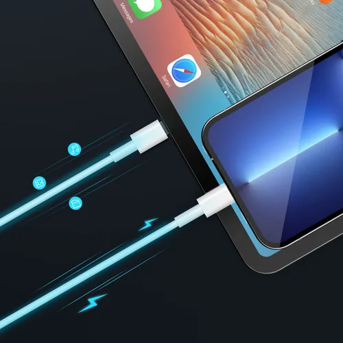 Miniatura 7 de JJCALL - Cable USB C a Lightning de 1 m [Certificado Apple MFi], cable de carga rápida para iPhone, USB-C, suministro de energía, cable de carga
