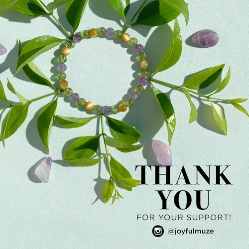 Miniatura 45 de Pulseras elásticas, piedras preciosas naturales, amatista, citrino, cuarzo rosa, cuarzo de cristal transparente, ojos de peridoto y teger, regalo