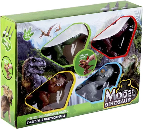 Miniatura 3 de Berry President Juguetes de dinosaurio para niños de 3 a 5 años, títeres de dinosaurios, figuras de acción de tiranosaurio Rex con bocas móviles