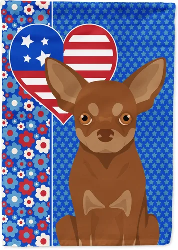 Miniatura 228 de Caroline's Treasures WDK5119GF - Bandera de jardín americana de Airedale Terrier de Estados Unidos, color negro y tostado, bandera decorativa