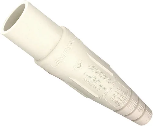 Miniatura 6 de Leviton Nariz cónica serie 16, contacto de enchufe macho, desmontable, conector tipo leva con terminación de tornillo de doble ajuste, 16D24-UE