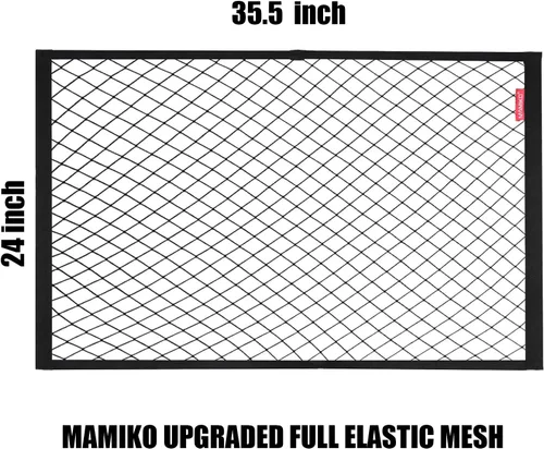 Miniatura 2 de MAMIKO Red de carga para carro plegable utilitario, carrito de jardín, carrito plegable, carrito de playa, hecho de red de nailon elástico Red