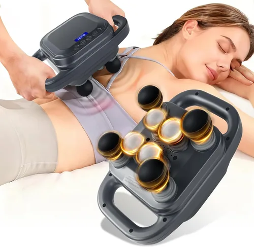 Miniatura 8 de Pistola de masaje, masajeador de percusión de tejido profundo con 9 niveles de intensidad para cuello, espalda, hombros, piernas, alivio del dolor
