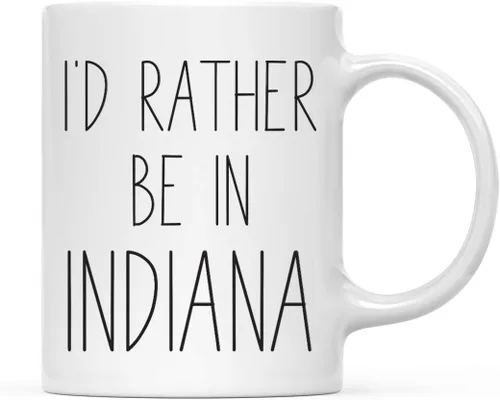 Miniatura 10 de Andaz Press Taza de café de 11 onzas, regalo con texto en inglés "I'd Rather Be in Alabama", 1 paquete, para estudiar en el extranjero, regalo
