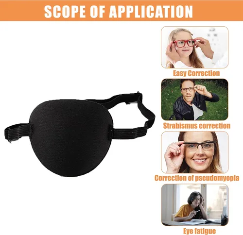 Miniatura 5 de Parches para ojos para adultos, 2 parches médicos para ojos para ambliopía, parches para ojos perezosos para ojos izquierdos o derechos, parche