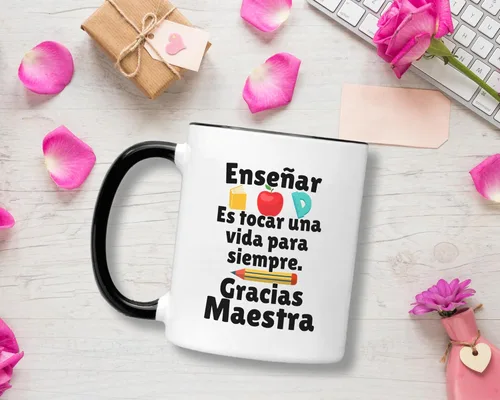 Miniatura 2 de Casitika Regalos para Maestras Agradecimiento. Regalos para profesores en español. Taza de café Dia Del Maestro En Español de 11 Oz Regalo Para