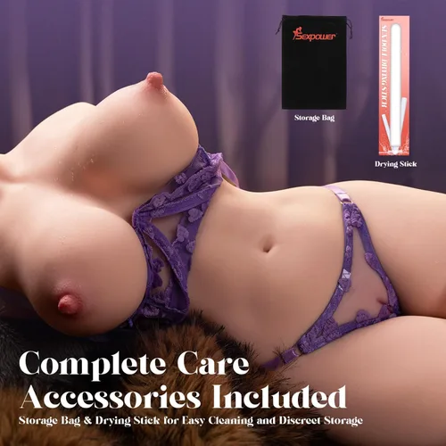 Miniatura 2 de Sexpower Muñeca sexual femenina realista de tamaño real de 30 libras, juguetes para adultos para hombres con enormes pechos de gelatina súper suaves