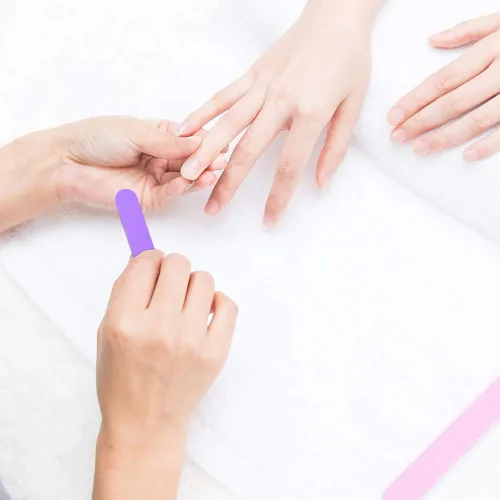 Miniatura 5 de Mini lima de uñas a granel 300 piezas (grano 180/240), limas de uñas desechables de doble cara, tableros de esmeril para el hogar o herramientas