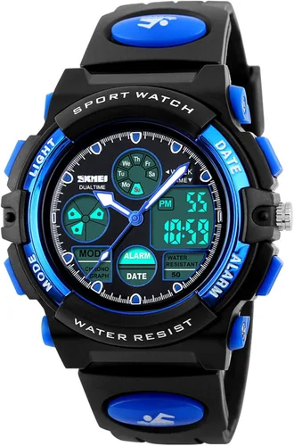 Dayllon Kids Digital Watch Outdoor Sports 50M Waterproof Electronic Watches Alarm Clock 1224 H Stopwatch Calendar Boy Girl Wristwatch