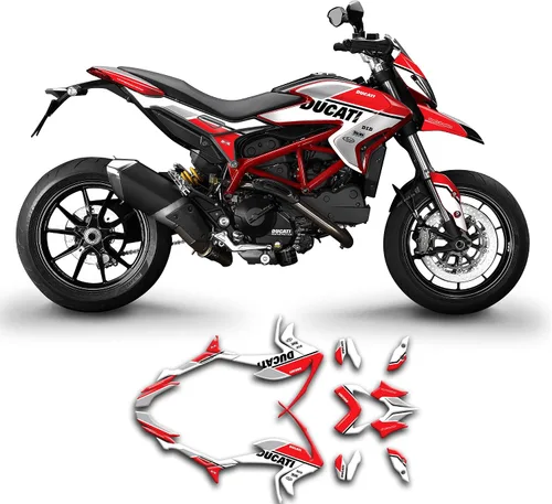 Miniatura 27 de Kit de adhesivos personalizados para Hypermotard Hyperstrada 821 2013 2014 2015 2016, DCTHYMS1318003-KO