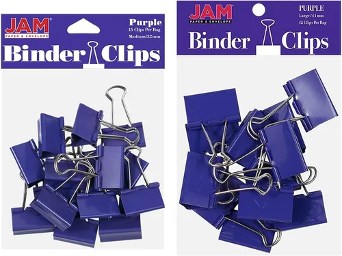 Miniatura 68 de Broches aprietapapeles JAM Paper®, Blanco