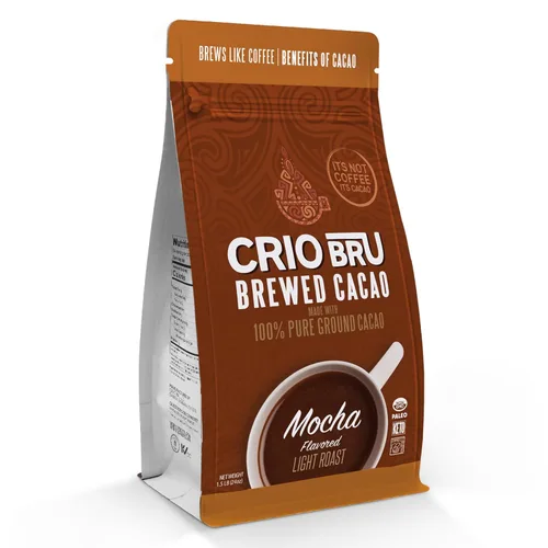 Miniatura 10 de Crio Bru Bebida de Cacao Tostado Ligero con Sabor a Mocha - Alternativa al Café, Bebida Natural y Saludable Hecha con 100% Granos de Cacao Molido