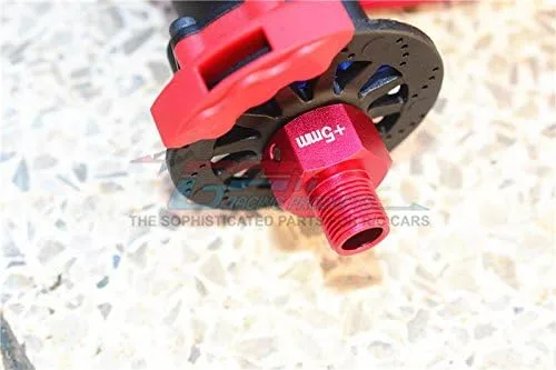 Miniatura 2 de GPM Para Losi 1/6 Super Baja Rey 4X4 Desert Truck Piezas de actualización Adaptador hexagonal de rueda de aluminio (+0.197 in) - Juego de 6 piezas