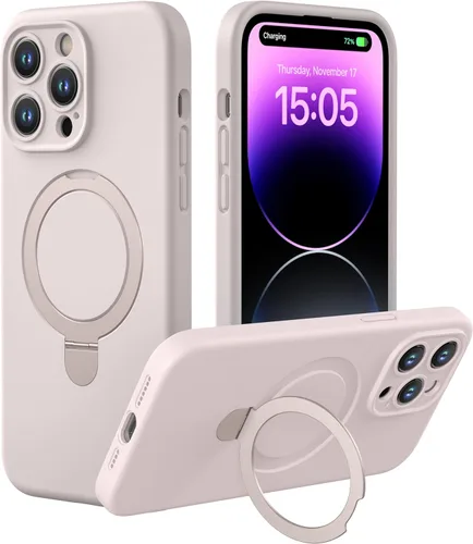 Miniatura 20 de CellEver Funda magnética fuerte para iPhone 14 Pro Max [para carga MagSafe] [protección de cámara] protección de alta resistencia, funda de silicona