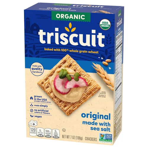 Miniatura 16 de Triscuit Galletas originales orgánicas) sin OMG, 7 onzas (paquete de 6)