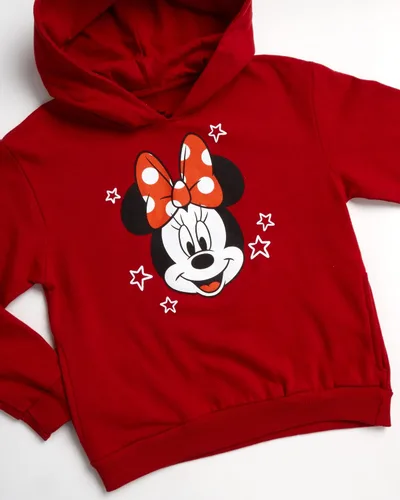 Miniatura 2 de Disney Sudadera con capucha de Minnie Mouse para niñas - Playwear Fleece Pullover (talla 2T-7)