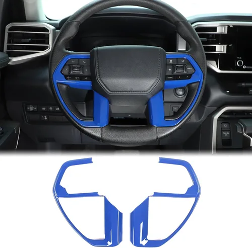 Miniatura 14 de Aunginsy Cubierta para panel de botón de dirección de consola central compatible con Toyota Tundra/Sequoia 2022-2026 Tacoma 2024+, panel de Negro