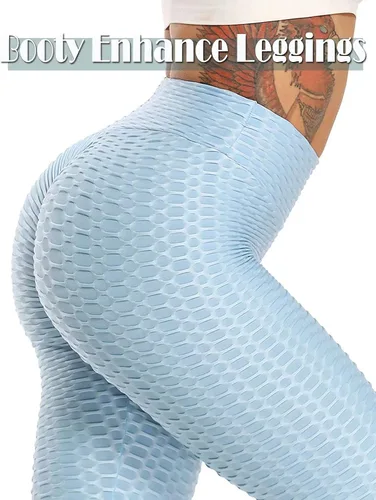 Miniatura 33 de SEASUM - Pantalones de yoga de cintura alta para mujer, con control de abdomen y realce de glúteos, leggings favorecedores para entrenar y correr