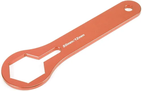 Miniatura 6 de Llave de horquilla para suspensión de motocicleta, 1.969 in, aleación de aluminio, naranja, apta para 125 150 250 350 450 550 SX XCWP