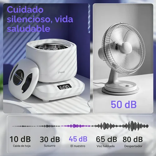 Miniatura 5 de Máquina limpiadora de brochas de maquillaje eléctrica, limpiador ultrasónico de joyas con U-V para anillos, collares, cepillo de maquillaje