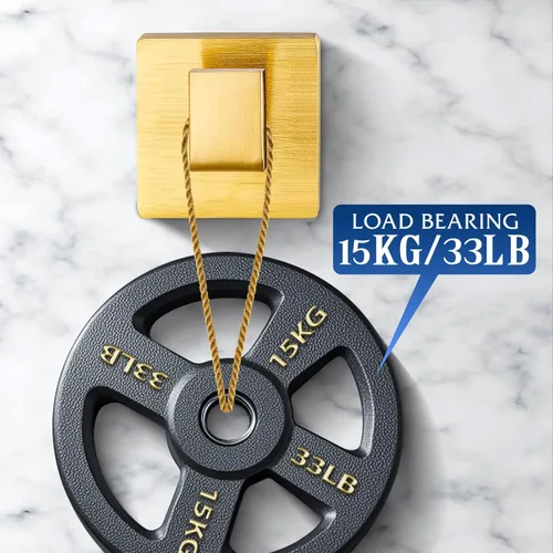 Miniatura 2 de Ganchos para toallas para baños, gancho moderno de acero inoxidable de servicio pesado montado en la pared, – ideal para colgar toallas, batas