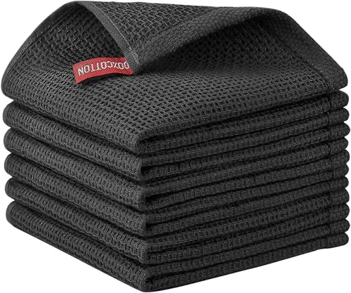 Miniatura 48 de Nialnant - Toalla de cocina 100% algodón, tejido gofre, suave, absorbente y de secado rápido, toallas para secar platos, trapos de limpieza - Multi