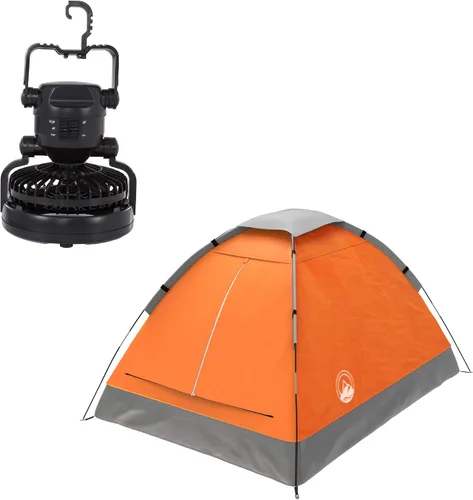 Miniatura 9 de Wakeman Tents 2-Person Tent with Removable Rain Fly and Carry Bag – Comes with Camping Lantern with Fan – Weather-Resistant Camping Accessories by