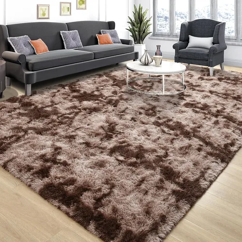 Miniatura 35 de Tepook Alfombras súper suaves y esponjosas para sala de estar, alfombras de área de 8 x 10 pies para dormitorio, alfombra moderna peluda, alfombras