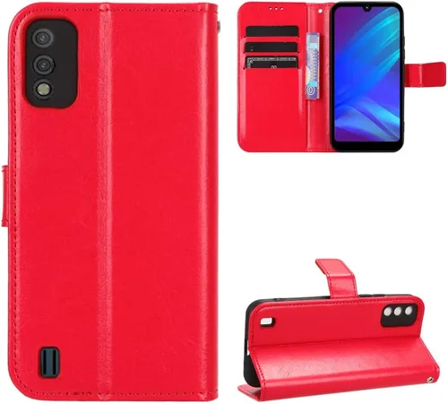 Miniatura 9 de Funda para Boost Mobile Celero 5G + Funda de piel con tapa para Boost Mobile Celero 5G Plus, color negro