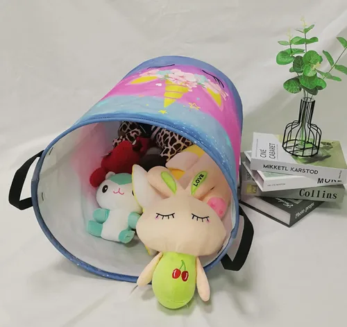 Miniatura 5 de Cesta grande para almacenaje impermeable, cesta organizadora ligera para usar como cesto de la ropa, cubos para juguetes, cestas de regalo