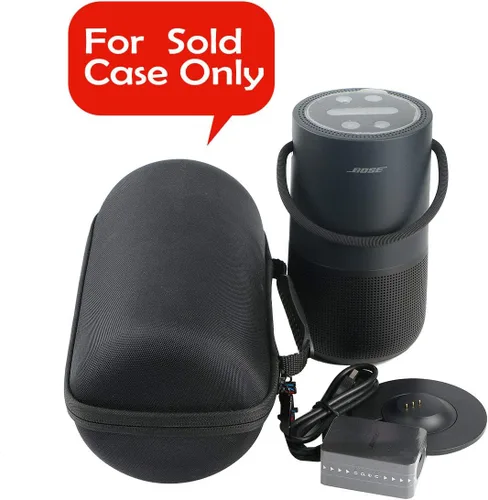 Miniatura 7 de khanka Estuche rígido de viaje para altavoz portátil Bose Smart/Home (Triple Negro)