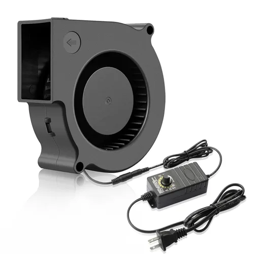 Miniatura 11 de Wathai - Ventilador USB de 75 mm x 30 mm, turbina centrífuga de 5 V para caja de computadora DIY, receptor de cine en casa, impresoras 3D