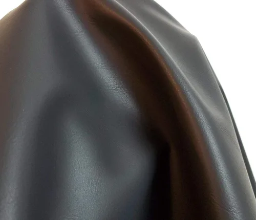 Miniatura 20 de NAT Leathers Café Nubuck Pulido Suave Piel Sintética Vegana de Poliuretano Aprobada por Peta 1 Yarda (91 cm de Largo x 137 cm de Ancho) Piel