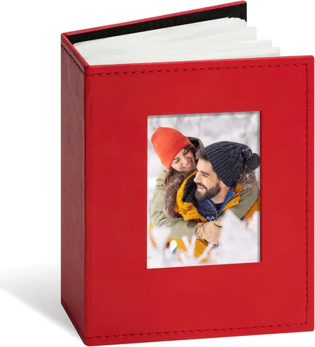 Miniatura 14 de Vienrose Álbum de fotos 4x6 300 fotos, cubierta de cuero, libro de fotos con 300 bolsillos horizontales, álbumes de fotos deslizables para bodas