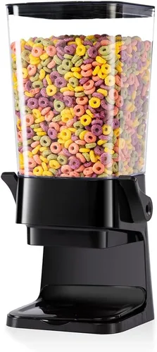 Dispensador de cereales de 5L para encimera con tapas, contenedores de organización y almacenamiento para cocina y despensa, dispensador de arroz