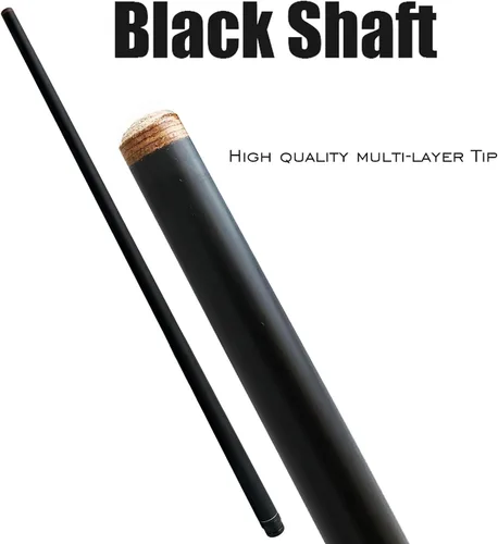 Miniatura 5 de Tai ba cues Palo de billar, punta de cuero multicapa de 13 mm, 58 pulgadas, envoltura de lino, palo de billar profesional de madera dura de arce B1