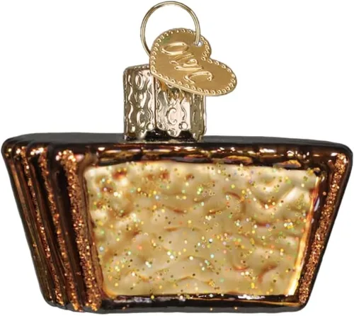 Miniatura 6 de Old World Christmas Adorno soplado de cristal de caramelo con cinta de Navidad para árbol de Navidad, decoración navideña hecha a mano, colección