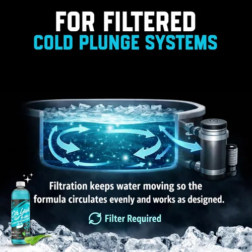 Miniatura 3 de Oh Yuk Tratamiento de agua fría 5 en 1 – Limpiador, clarificador, acondicionador, combate los olores, desodoriza – Cuidado de baño de hielo y bañera