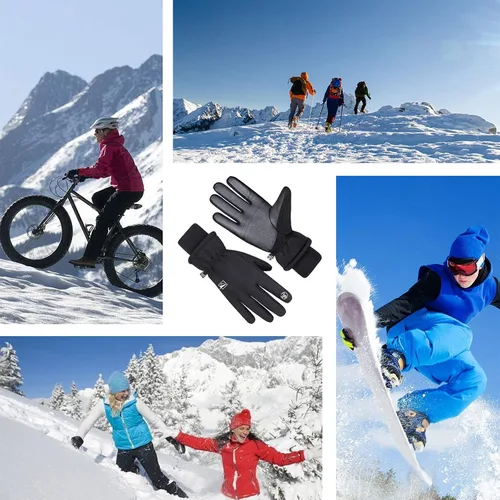 Miniatura 7 de 30F Guantes de invierno térmicos para correr, para pantalla táctil