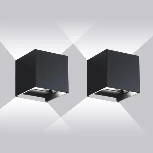 Miniatura 12 de Luces de Pared Exteriores Modernas 20W Luz de Paquete de Pared LED con Haz de Luz Ajustable Hacia Arriba y Hacia Abajo Impermeable Apliques de Pared