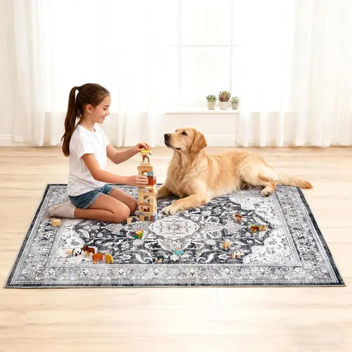 Miniatura 9 de Tapete para silla de oficina para piso de baldosas de madera dura, 36"x48" protector de alfombra antideslizante debajo del escritorio para tapete