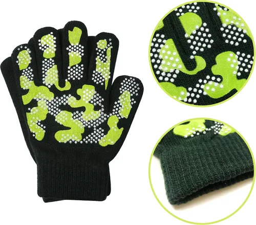 Miniatura 2 de EvridWear - Guantes de agarre elásticos mágicos para niños y niñas, 3 pares, surtidos, para niños, talla única, cálidos guantes para invierno